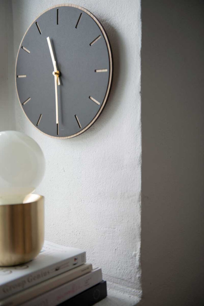 Wall Clock Linoleum
